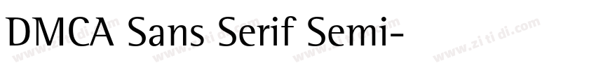 DMCA Sans Serif Semi字体转换
